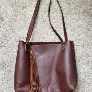 Brown Leather Tote Bag